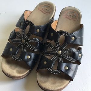 Dansko Black Sandal